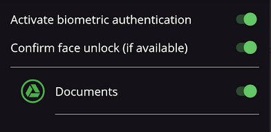 Interface Cryptomator mobile